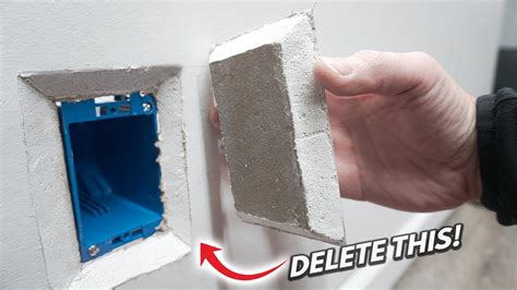 drywall patch electrical box|installing drywall patch on electrical outlet.